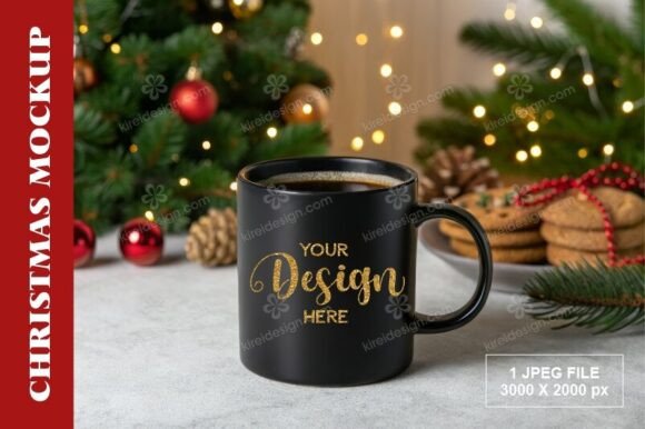 Black Christmas Mug Mockup: A Strategic Evaluation for Holiday Designers