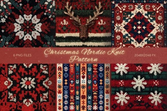 Christmas Nordic Knit Pattern: A Comprehensive Evaluation for Digital Designers