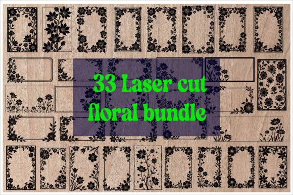 Elegant Floral Laser Cut Frame Designs