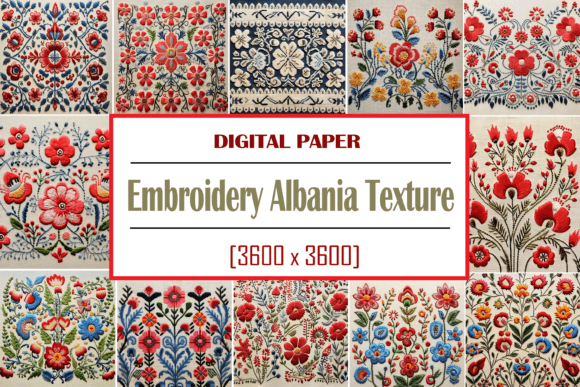 Embroidery Albania Texture: Elevate Your Digital Design
