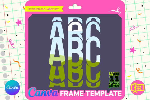 Evaluating the Wheel Stacked Alphabet Canva Frame for Custom Design Projects