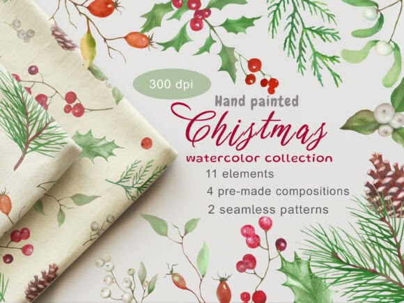 Hand Painted Christmas Collection for Winter Projects