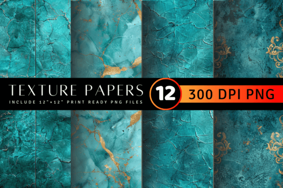 Luxury Turquoise Texture Digital Paper: Elevating Your Creative Projects