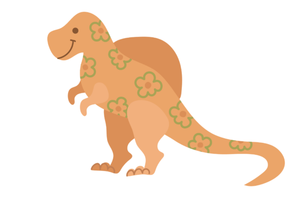 The Floral Spinosaurus: Where Prehistoric Power Meets Whimsical Charm