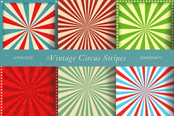 Vintage Circus Stripes: A Nostalgic Design Resource